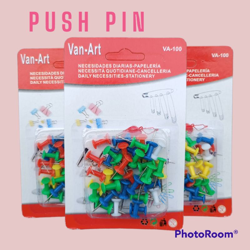 Push Pin / Jarum Tekan / Paku Pin Joyko / Van Art