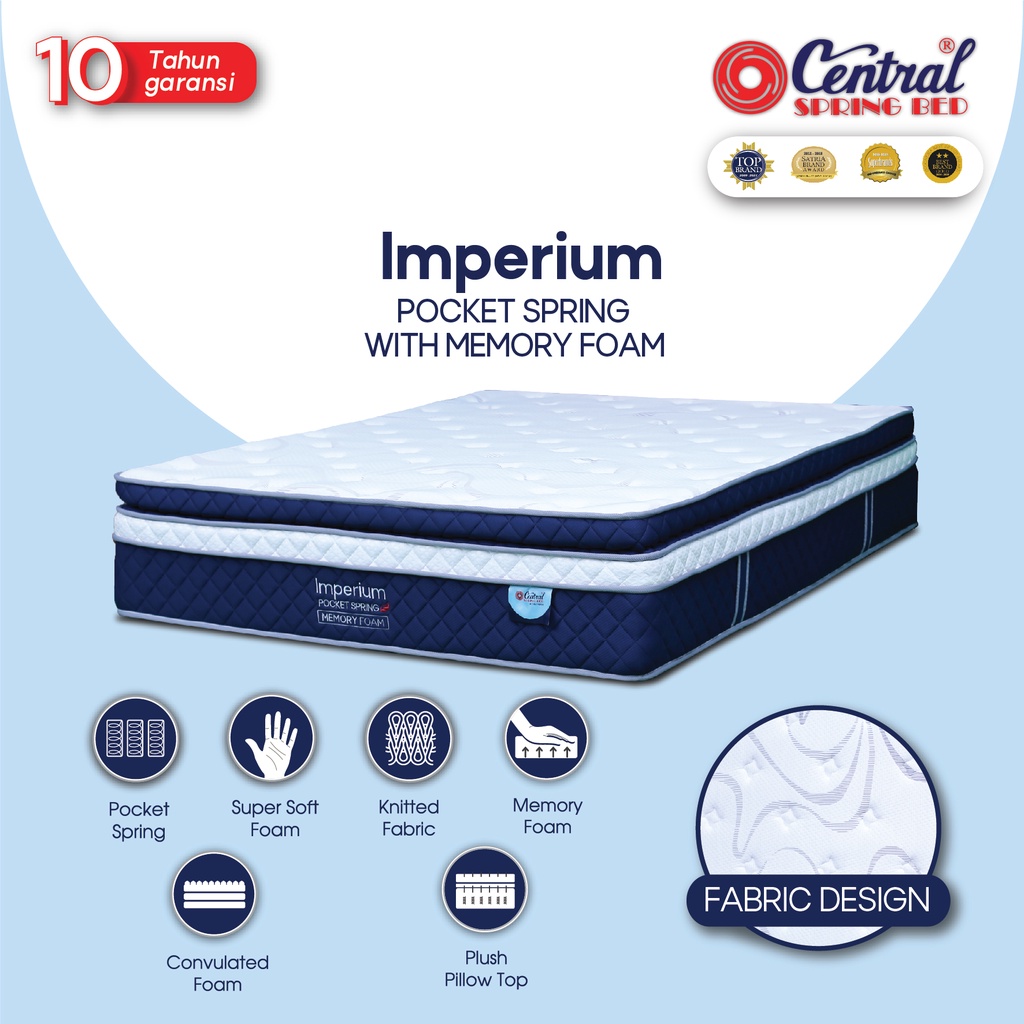 Central Spring Bed Imperium Pocket Spring – Mattress Only