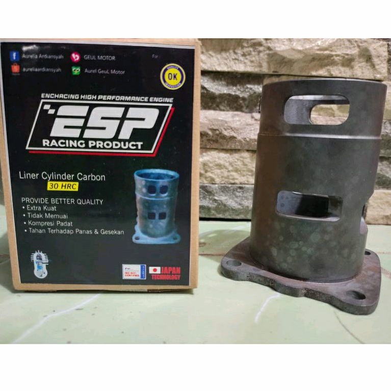liner boring cylinder satria 2t hiu lumba Carbon Japan esp racing liner boring satria 2tak japan 35h