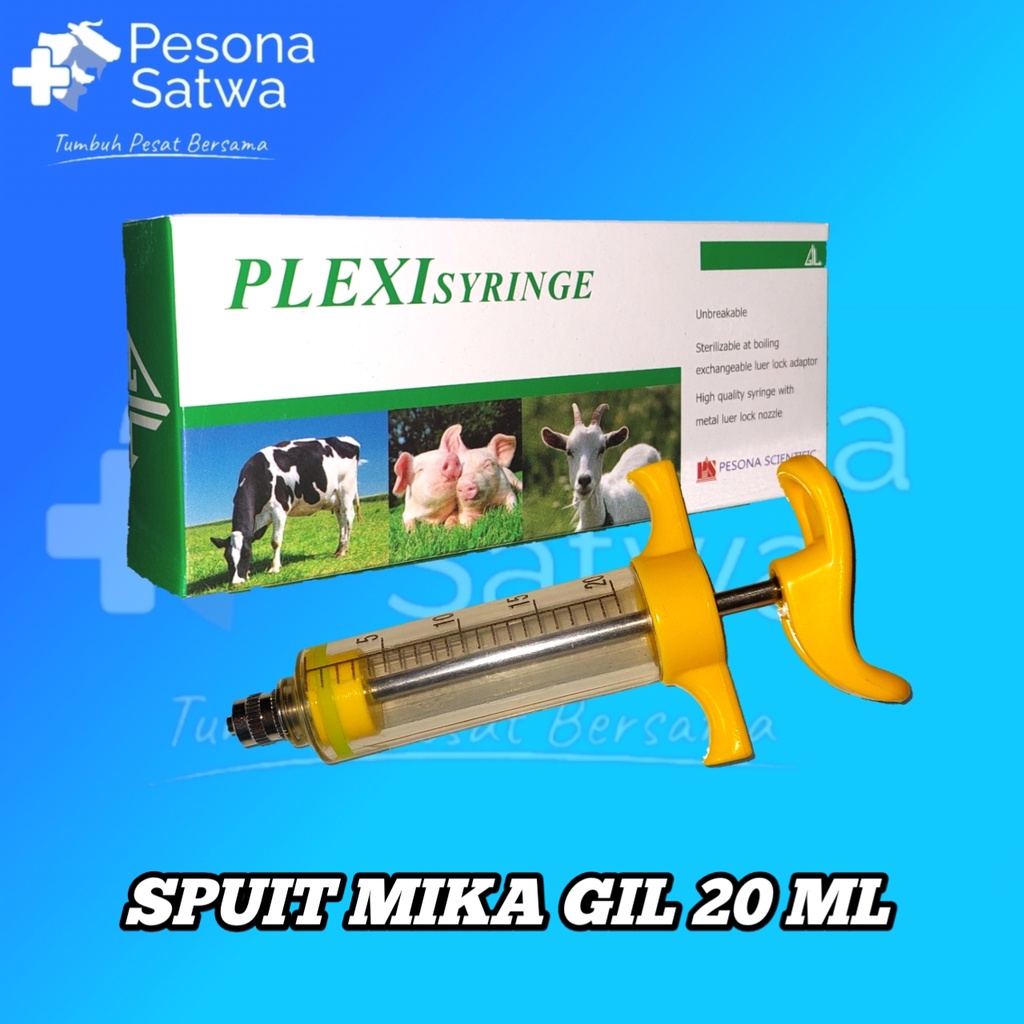 Spuit Mika -Plexi Syringe- 20ml GIL