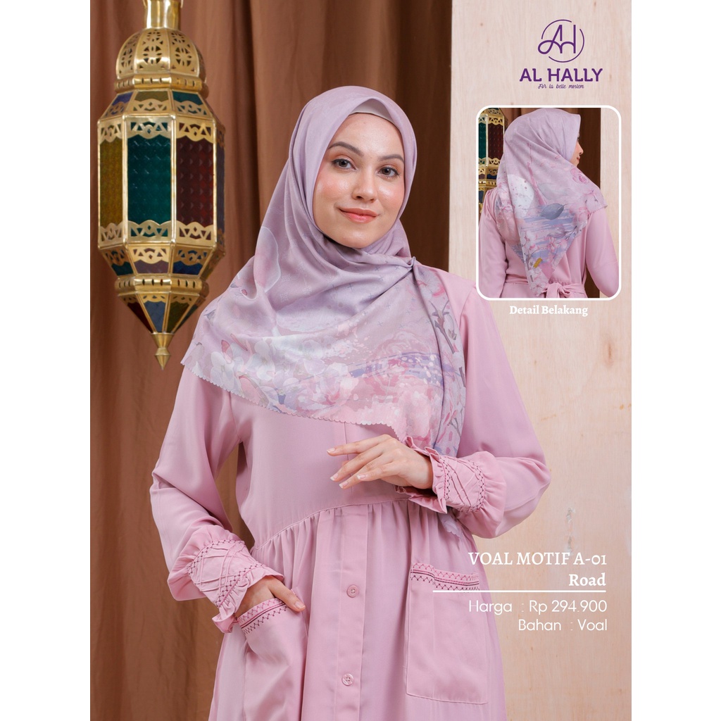 Hijab Voal Motif by AL HALLY  -Sarimbit 41 II COD
