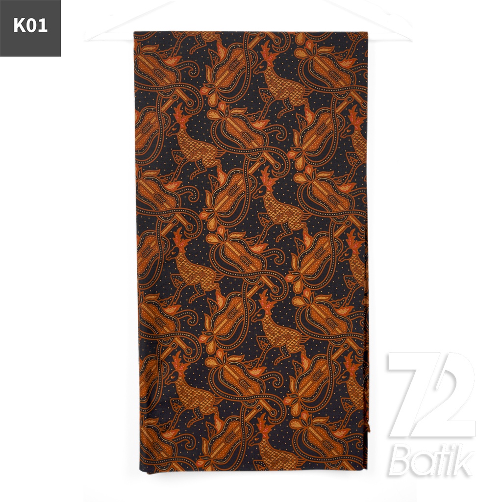 KAIN BATIK KATUN Premium Motif Kawung Rusa Warna Hijau Hitam 723023 Cap 72IL Jarik Jarit Samping Kebat Panjang Batik Katun Modern Premium Bahan Seragam Batik Pernikahan Kantor Keluarga Murah Kamen Jadi Batik Bali Lembaran