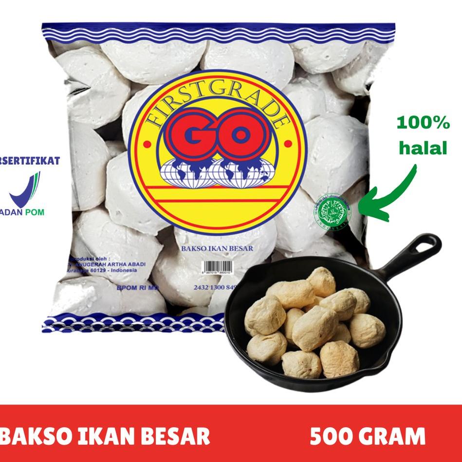 

BARU SPESIAL [FROZEN FOOD GO] BAKSO IKAN BESAR ISI 27-30 (500GR) MAKANAN INSTAN SOSIS/NUGGET BPOM HALAL ✿ 878