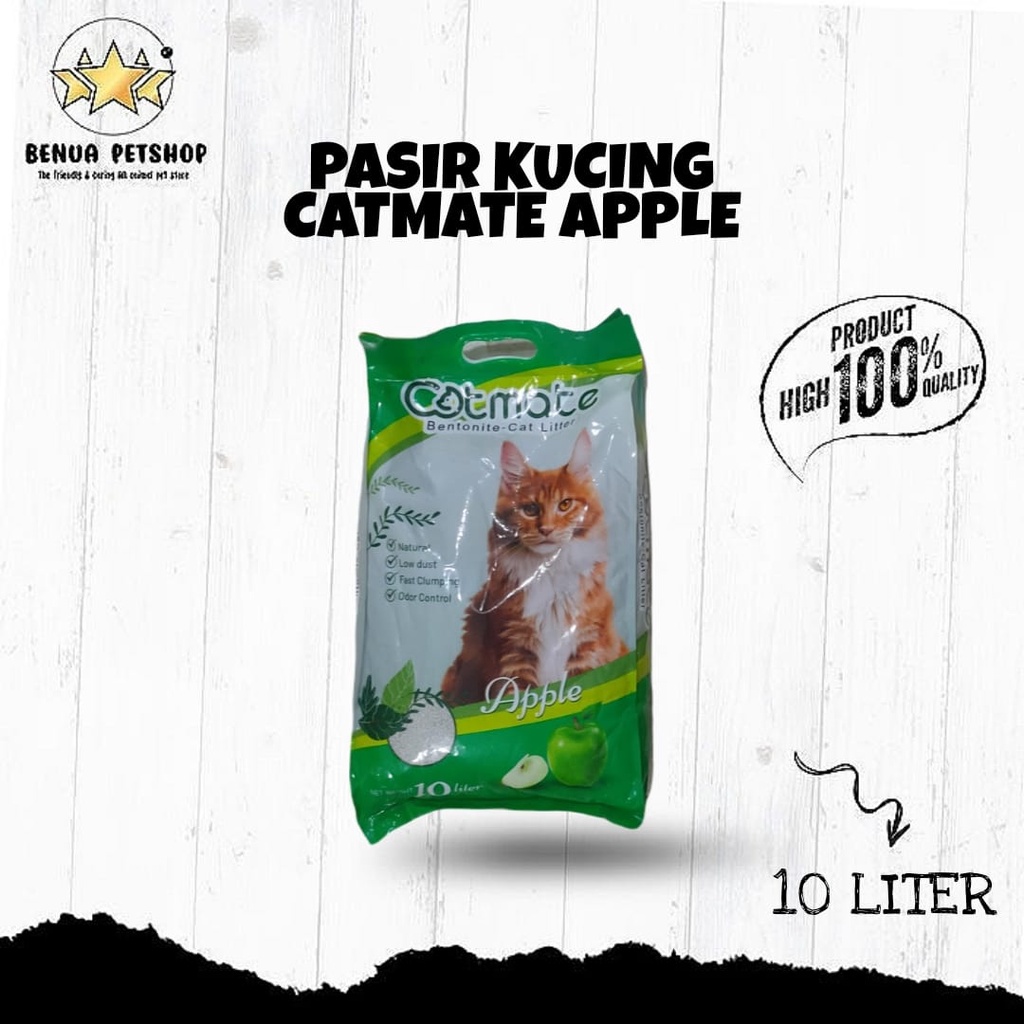 PASIR KUCING CATMATE BENTONITE LITTER IMPORT - 10 LITER (EKSPEDISI)