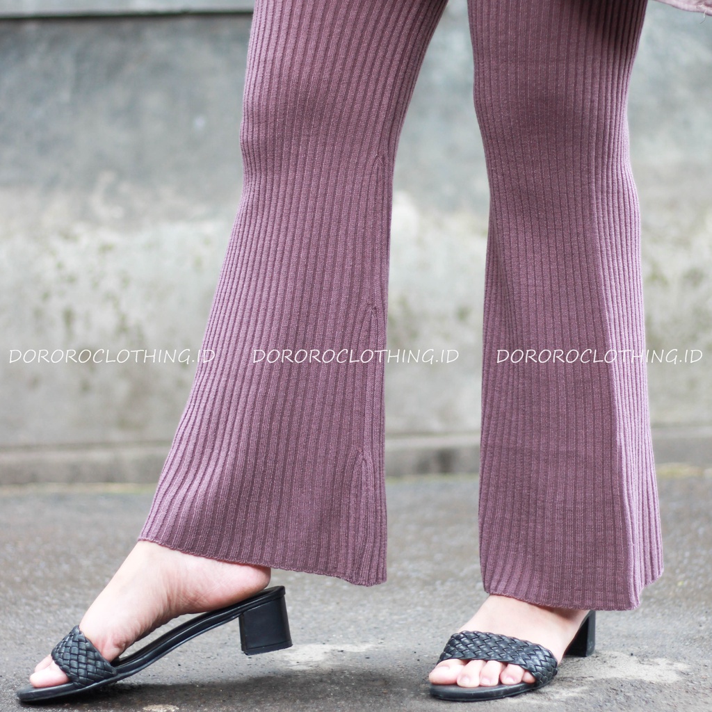 Celana Rajut Cutbray Kulot Rajut / Knit Pants / Celana Kulot