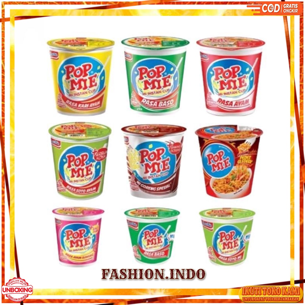 

Pop Mie Kuah Dan Goreng Aneka Rasa