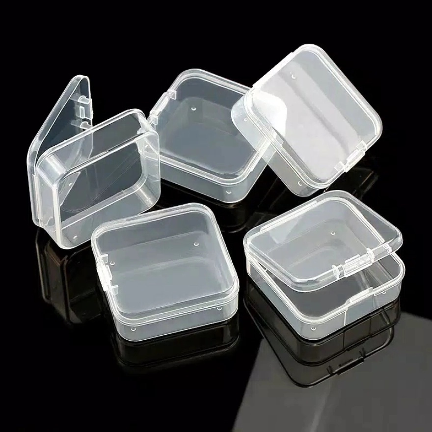 KOTAK MINI KECIL TEMPAT PERHIASAN ANTING MEMORY CARD EARPLUG KOTAK PLASTIK SERBAGUNA MINI BOX
