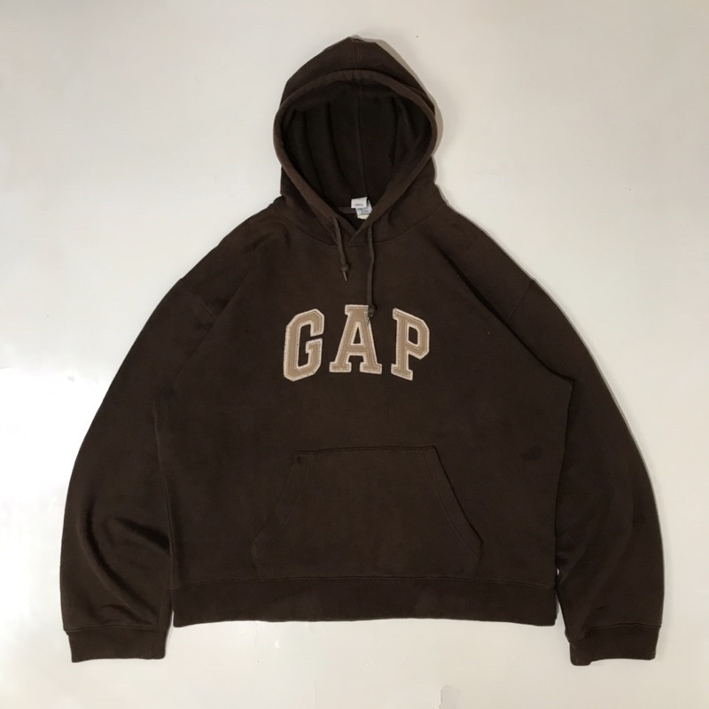 Hoodie Gap vtg brown coklat second brand original