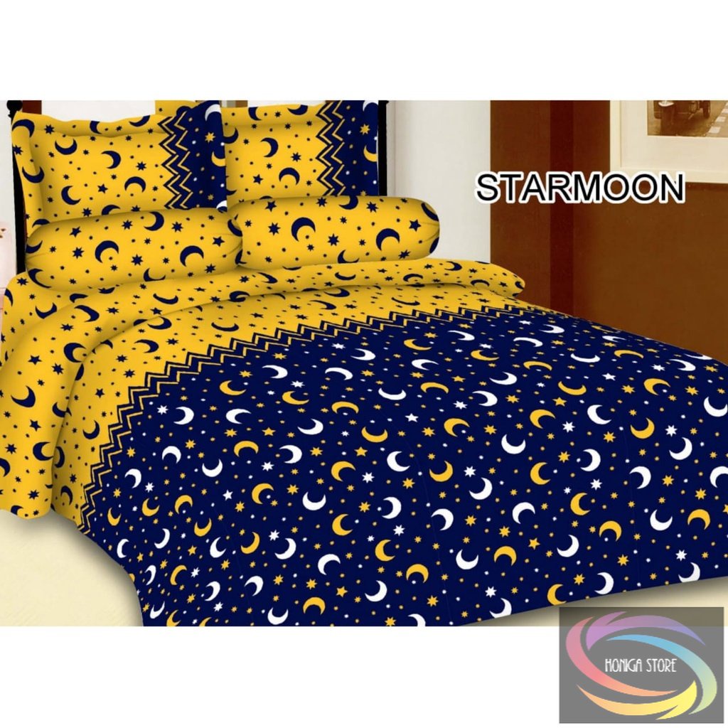Bahan Kain Sprei Gorden Piyama Motif Abstrak Terbaru