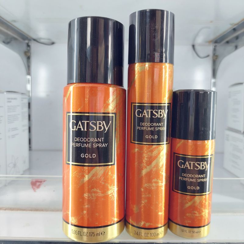 GATSBY DEODORANT PARFUME SPRAY GOLD [MURAH]