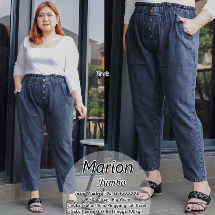 Celana Jeans Boyfriend Wanita Jumbo / Kulot Jeans Highwaist Denim