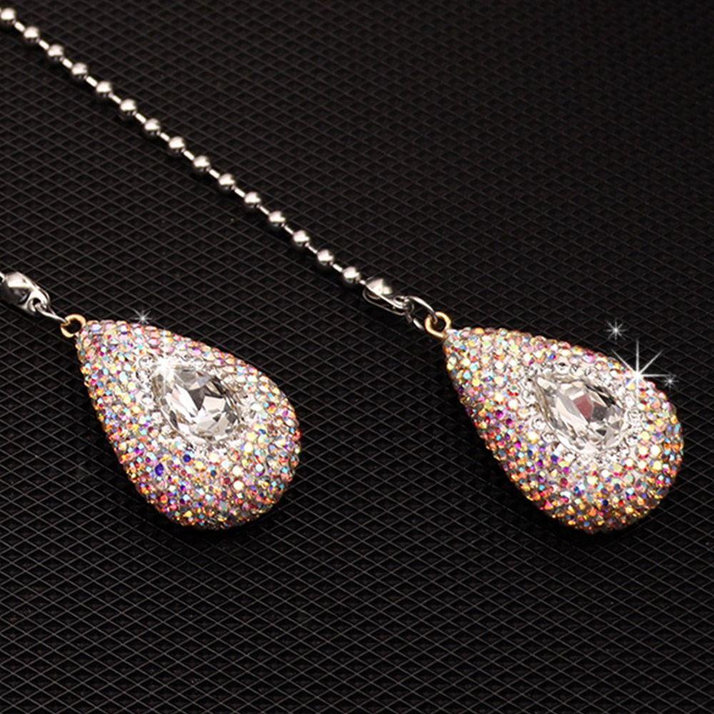 Suyo Liontin Kristal Wanita Hadiah Terbaik Berlian Imitasi Dekorasi Gantung Interior Mobil