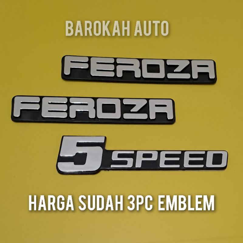 emblem feroza 5 speed harga sudah 3pc mobil daihatsu feroza
