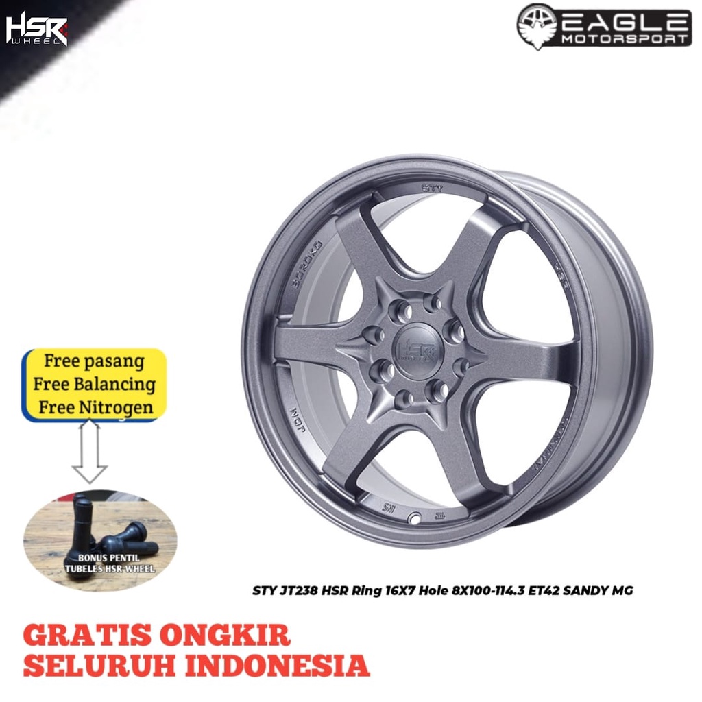 VELG MOBIL R16 RING 16 JDM HSR STY VELG JAZZ YARIS LANCER BALENO