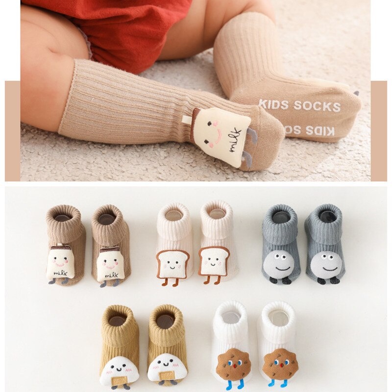 Kaos kaki unisex anak lucu ala korea usia 0-6 Bulan / kaos kaki 3D karakter impor premium