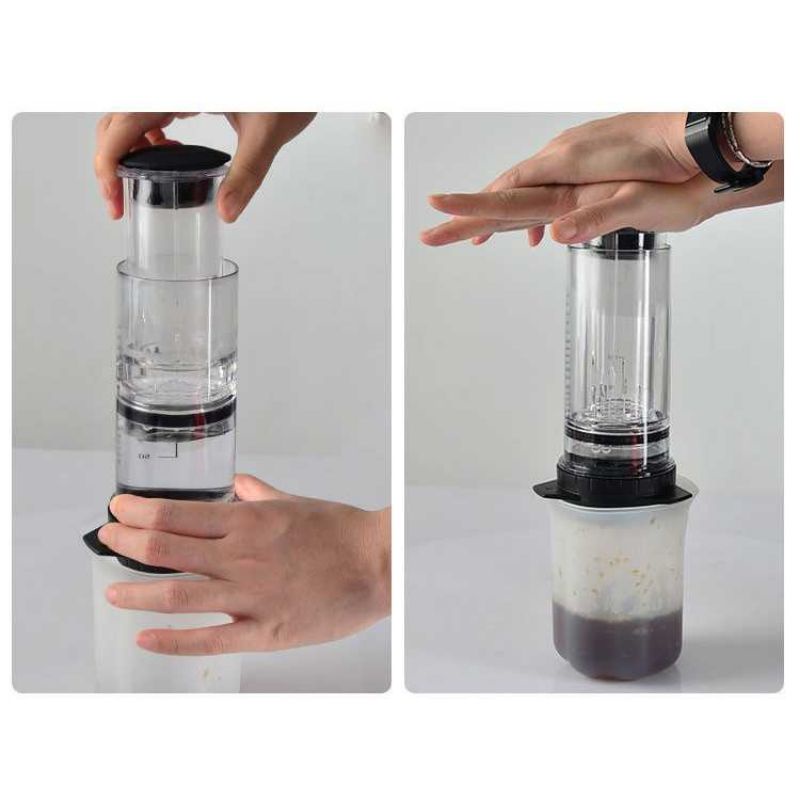 DELTER Set Alat Pembuat Kopi French Press Coffee Maker - T100