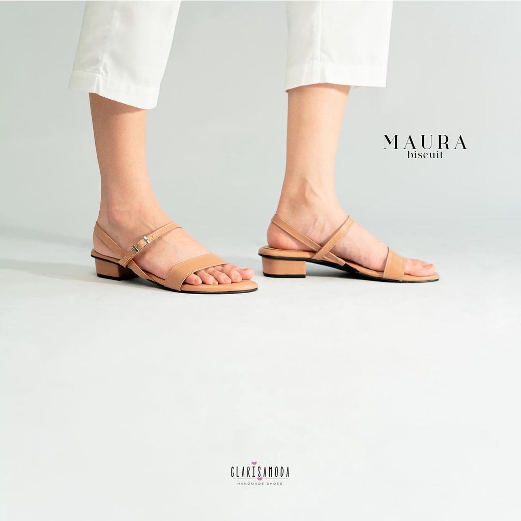 GLARISAMODA Maura Heels 3Cm Tali Sendal Wanita Nyaman