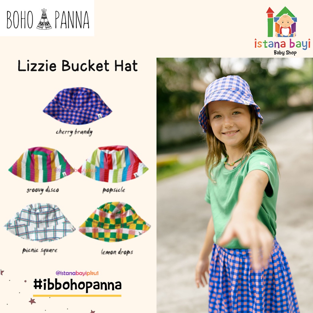 BOHOPANNA LIZZIE BUCKET HAT / LIZZIE BUCKET HAT / BUCKET HAT BOHOPANNA