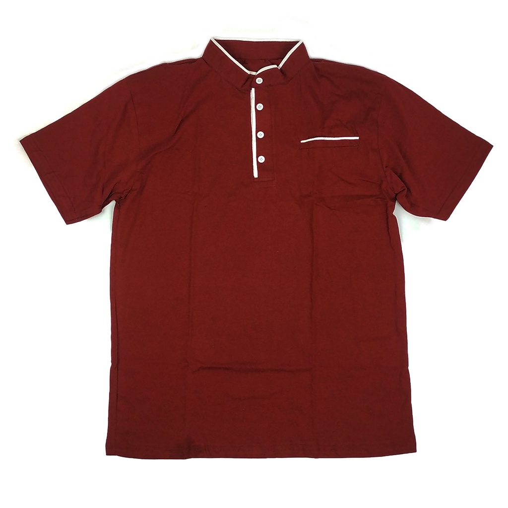 kaos polo krah shanghai pria kaos distro pria murah kaos krah koko kaos distro pria keren maroon