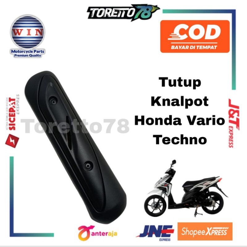 Tameng Knalpot Tutup Knalpot Honda Vario Techno Old Merk Win