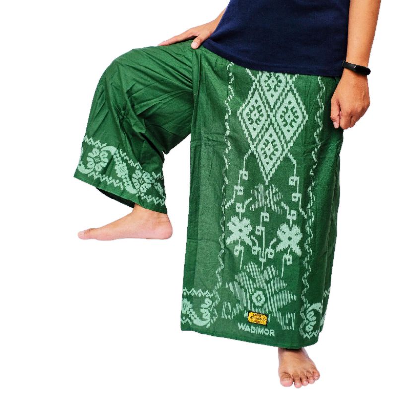 Sarung Celana Dewasa Wadimor Bali Hijau Polos Original Pria Dewasa