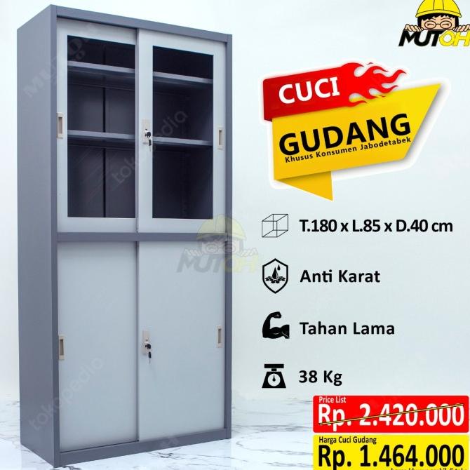 

PROMO LEMARI ARSIP LEMARI BESI FILLING CABINET - PINTU KOMBINASI SLIDING SALE