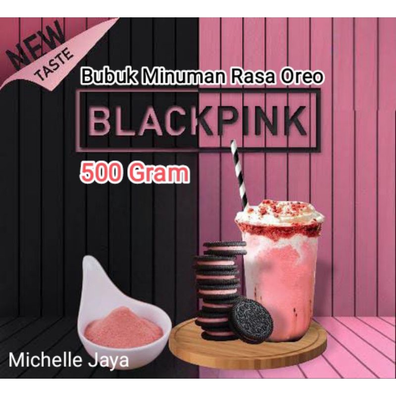 

Bubuk Minuman Rasa Oreo Blackpink isi 500gram