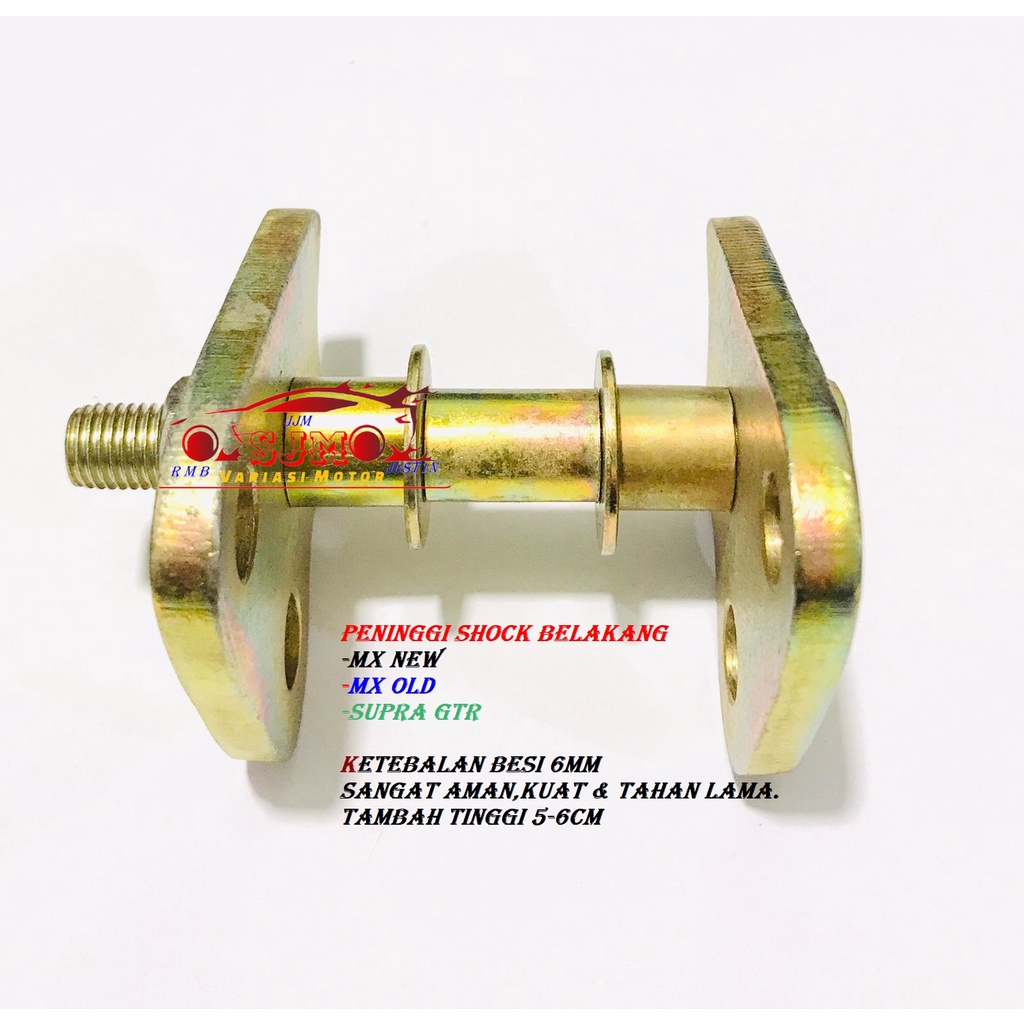 PENINGGI SHOCK MX NEW-MX OLD-SUPRA GTR PENINGGI SHOCK BELAKANG MX NEW MX LAMA SUPRA GTR TEBAL 6mm