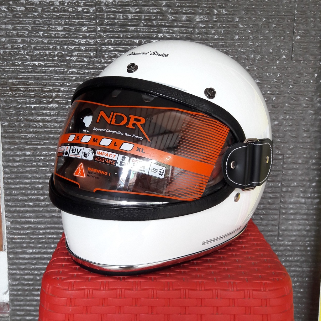 Helm cargloss howard smith signature visor carglos goggle WHITE