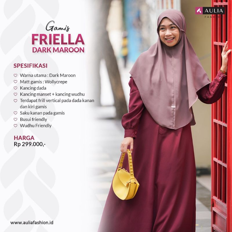 GAMIS FRIELLA BY AULIA FASHION DRESS ONLY