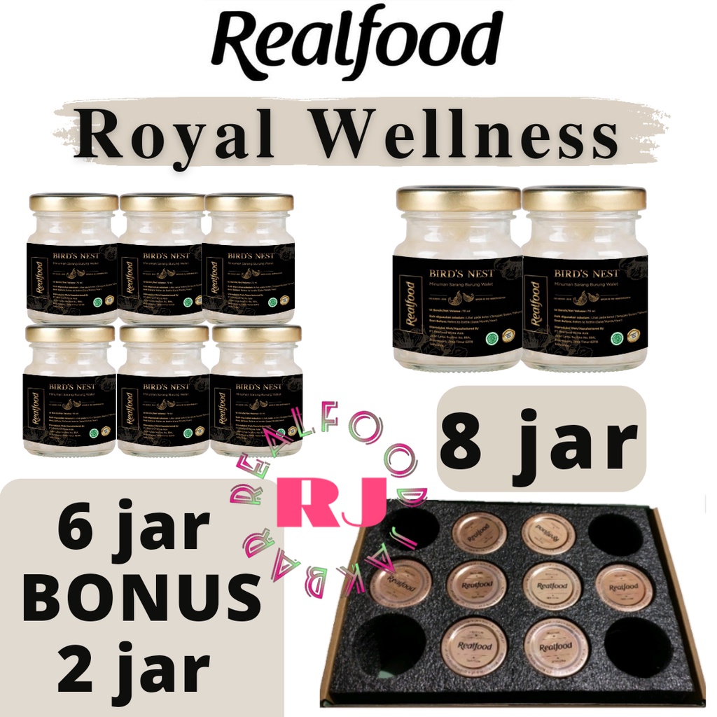 

Realfood Royal Wellness 8 Jar ( Minuman sarang burung walet )