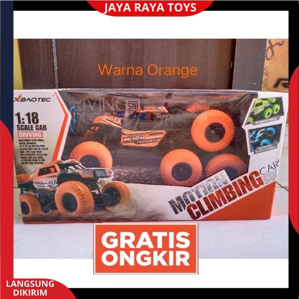 MAINAN MOBIL REMOT CONTROL 4WD 8 RODA SKALA 1:18 MOTION RC CAR CLIMBING CAR BATERAI CAS TERBARU