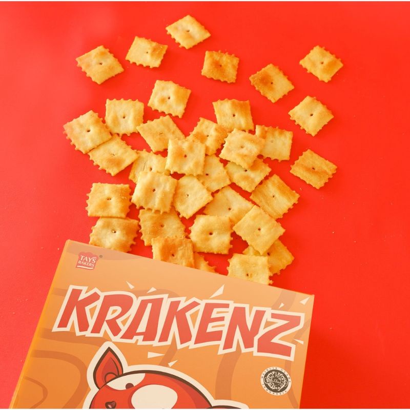 

Krakenz Baked Crackers (Krekers Panggang) Sweet & Spicy/Japanese Curry