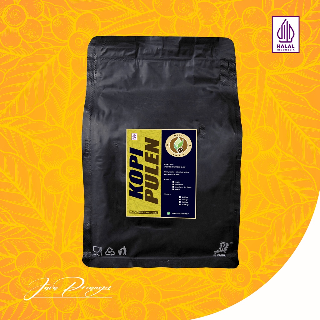 

Kopi Pulen Kopi Bubuk Arabika Honey Kopi Asli Kopi Alami 500gr