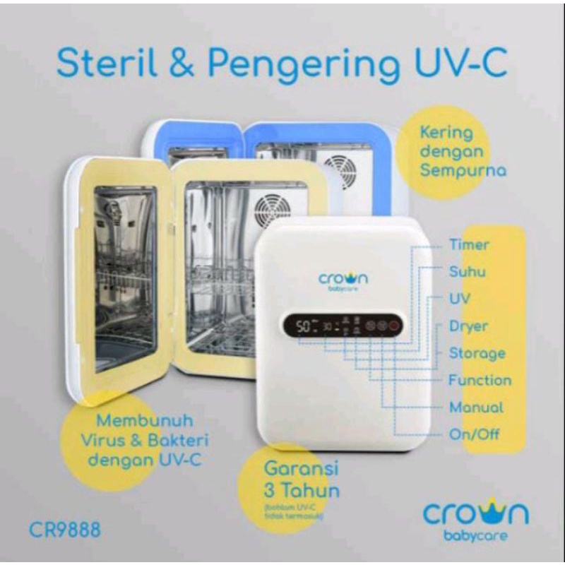 UV-C STERIL BOX WITH DRYER CROWN