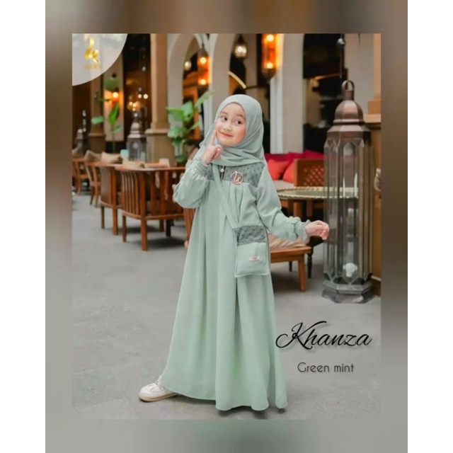 GAMIS ANAK TERBARU BAJU LEBARAN 2023 USIA 10-12 TAHUN KHANZA KIDS CERUTY BABYDOLL FREE PHASMINA/GAMIS ANAK PEREMPUAN/GAMIS ANAK TANGGUNG/BAJU MUSLIM ANAK/PAKAIAN ANAK PEREMPUAN/FASHION ANAK MUSLIM KEKINIAN/BAJU ANAK PEREMPUAN