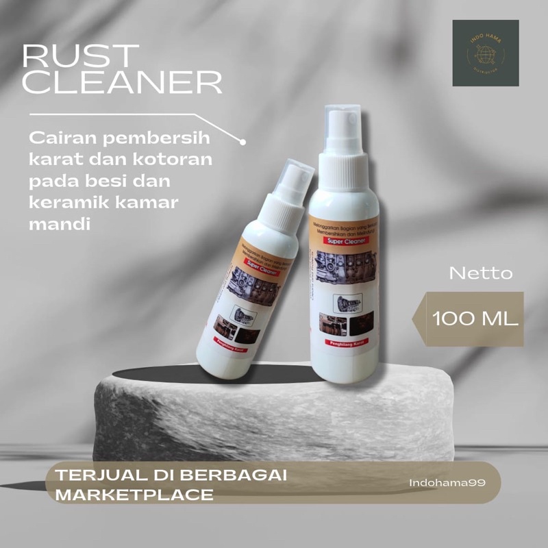 Pembersih karat dan kotoran pada besi wadah dan keramik kamar mandi 100ml