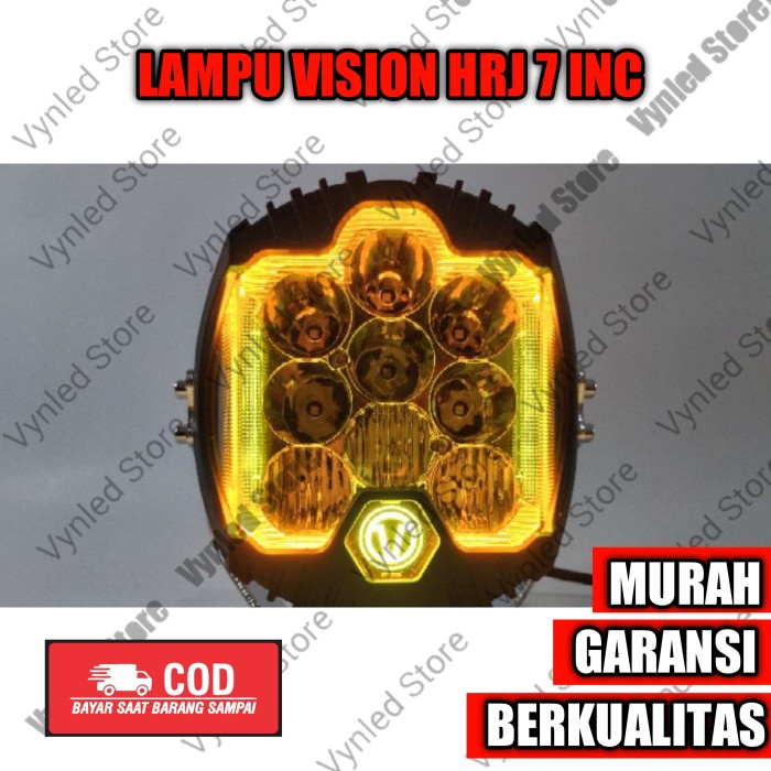 Lampu led sorot motor mobil model vision premium 7 in