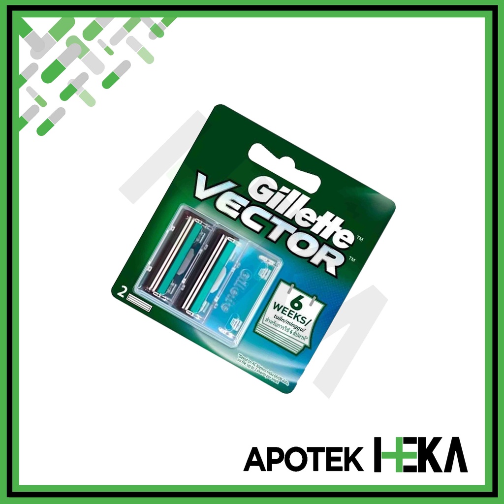 Gillette Vector Cart 2s - Mata Pisau Vector Razor isi 2 (SEMARANG)