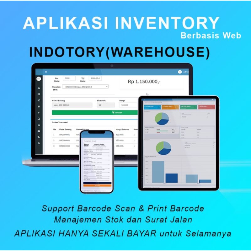 Aplikasi Inventory Stok Barang untuk Managemen Gudang berbasis Web
