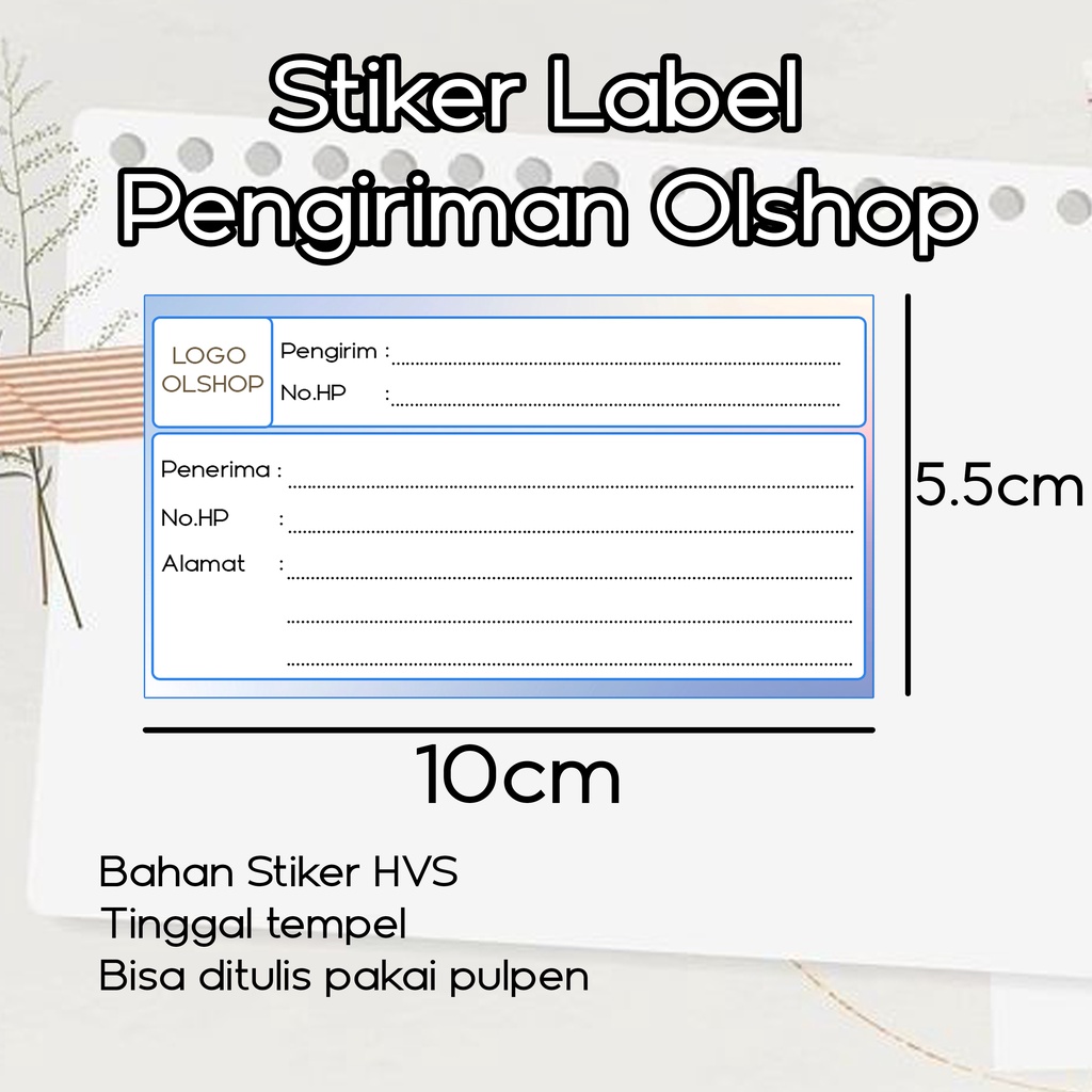 

STIKER LABEL PENGIRIMAN OLSHOP