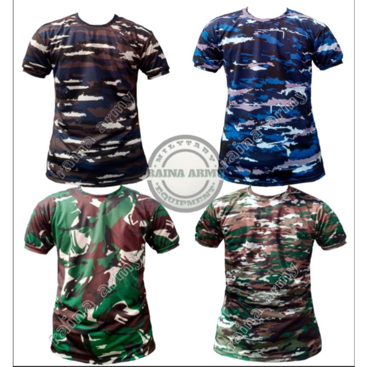 Jual Kaos Dryfit Kaos Oblong Army Jersey Dryfit T Shirt Loreng Tni Al Tni Au Malvinas Multicam