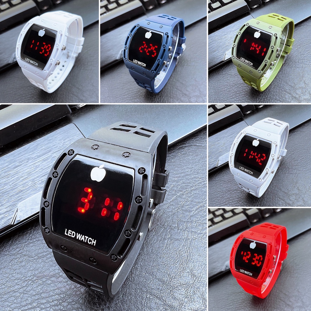 COD✅ Jam Tangan Pria Wanita Digital LED Watch Rubber Electronic Fashion Baru  S1259