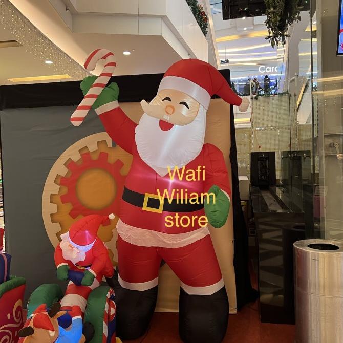 NOELLE 200 CM PATUNG BALON BONEKA SANTA CLAUS BESAR DEKORASI NATAL ERGE546T