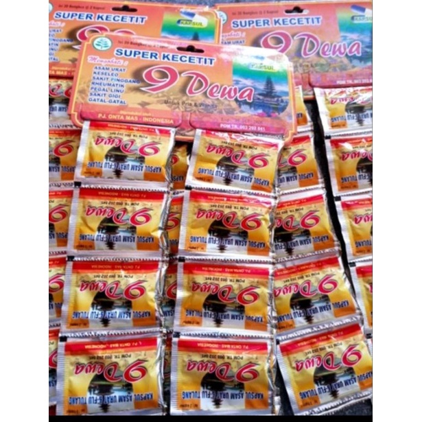 Kapsul 9 Sembilan Dewa Asam Urat Pegalinu Original