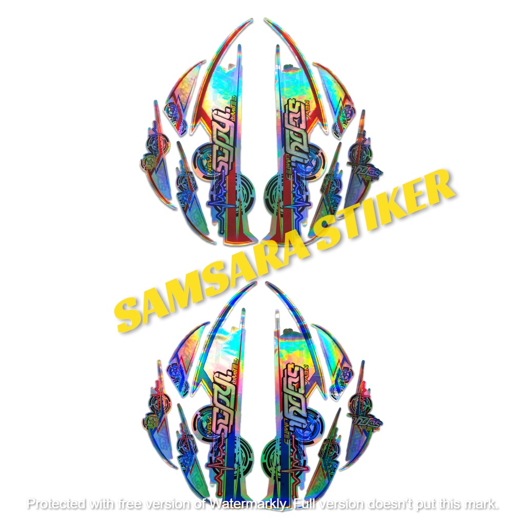 stiker Motor Honda Scoopy FI New 2017 - 2019 Variasi Hologram