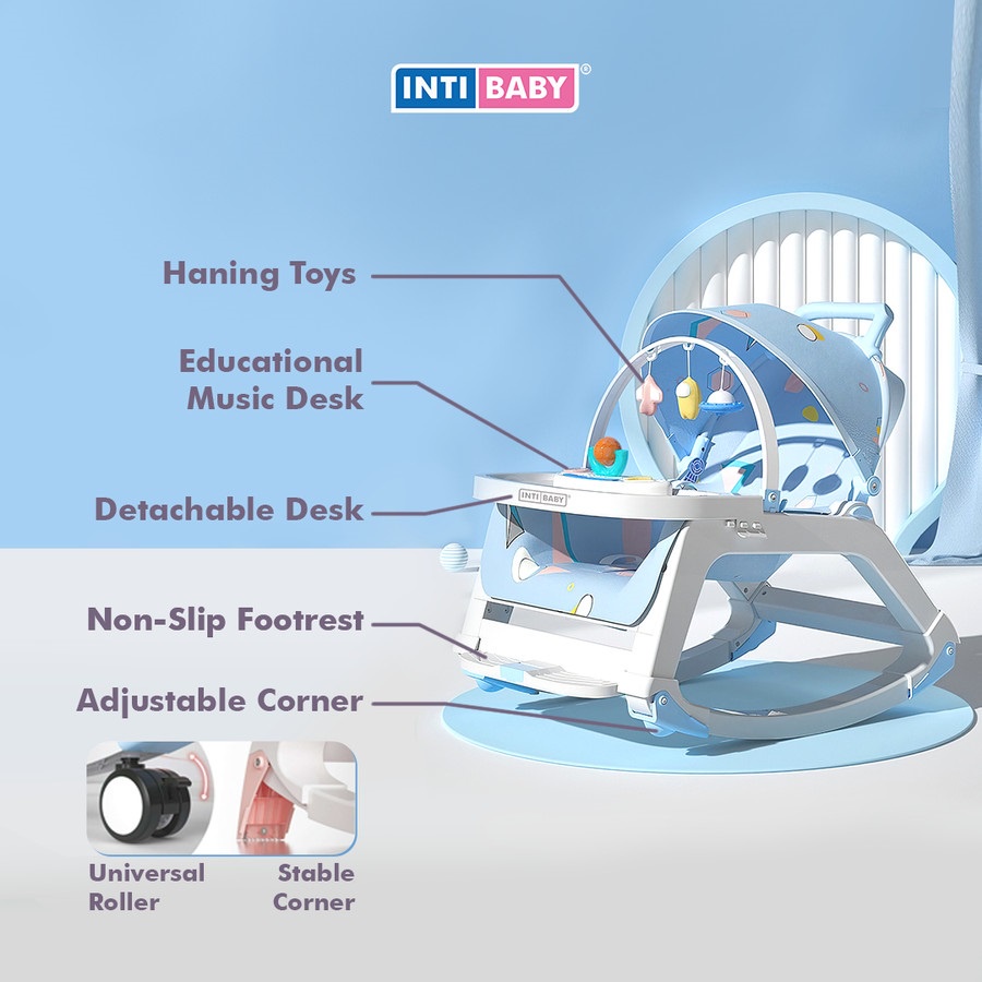 INTIBABY Kids Multifunctional Rocking Chair / Kursi Bayi 5 Mode