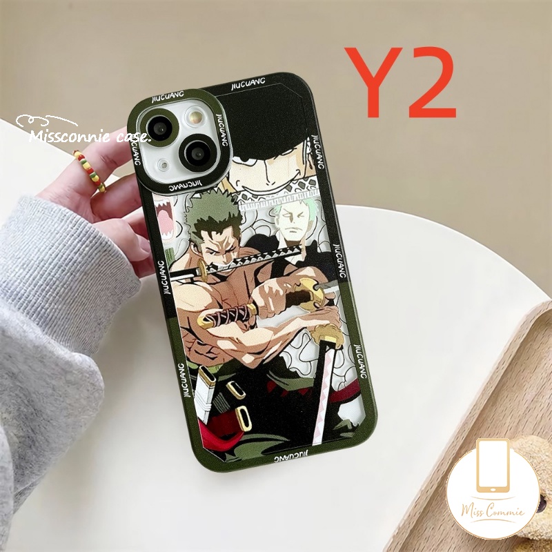 Soft Case Kompatibel Untuk iPhone 11 Pro Max 7Plus 8Plus XR X XS Max 13 12 11 14 Pro Max8 7 6 6s Plus SE 2020 Shockproof Trendy Anime One Piece Cute Luffy Sauron Phone Cover