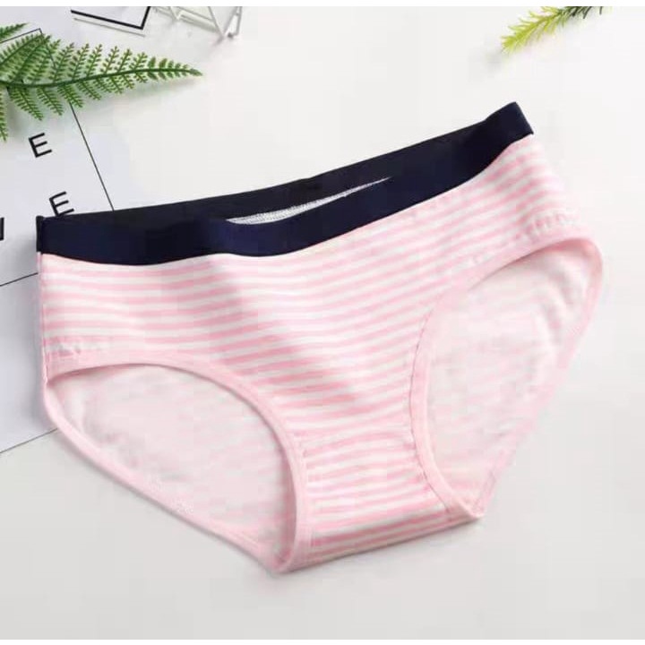 HUES.ID Celana Dalam Brief Import Motif Bahan Breathable Untuk Wanita 2082