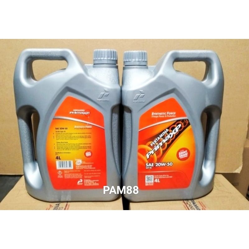 Oli Prima XP...4 liter.. 20 W - 50 sae ..api SL